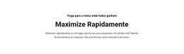 Tema HTML5 Para Maximize O Texto Rapidamente