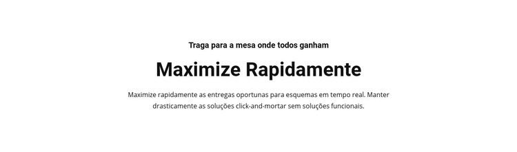 Maximize o texto rapidamente Modelo