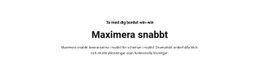 Text Maximerar Snabbt - Enkel Gemenskapsmarknad