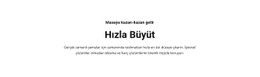 Metin Hızla Büyütün CSS Şablonu