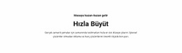 Metin Hızla Büyütün - Web Sitesi Şablonları