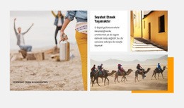 Çöl Turizmi - Tek Sayfalık Web Sitesi Şablonu