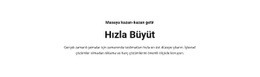 Metin Hızla Büyütün - Güzel Web Sitesi Modeli