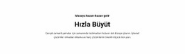 Metin Hızla Büyütün Için Harika Web Sitesi Tasarımı