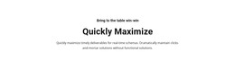 Text Quickly Maximize - Multi-Purpose WordPress Theme