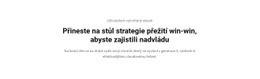 Dominance Strategií – Šablona Kódu HTML