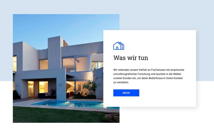 Gebäudearchitektur HTML Website Builder