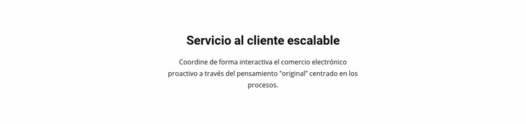 Servicio al Cliente Plantilla Joomla