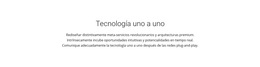 Tecnología Onetoone - Plantilla Creativa Multipropósito