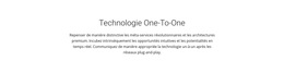 Technologie Onetoone - Thème WordPress Premium
