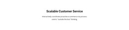 Customer Service - Responsive HTML5