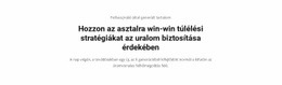 A Stratégiák Uralma - HTML Kódsablon