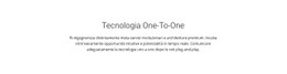 Fantastico Design Del Sito Web Per Tecnologia Onetoone