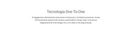 Layout CSS Per Tecnologia Onetoone
