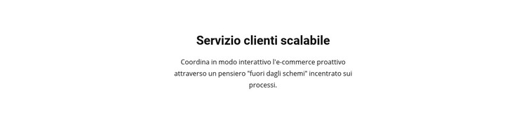 Assistenza clienti Modello HTML