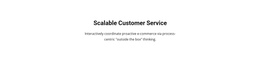 Customer Service - One Page Template For Any Device