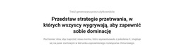 Dominacja Strategii - Darmowy Motyw WordPress