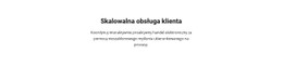 Responsywny HTML5 Dla Obsługa Klienta