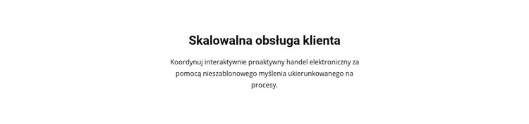 Obsługa klienta Szablon CSS