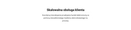 Obsługa Klienta - Responsywny Szablon HTML5