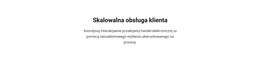 Obsługa Klienta - Szablon Kreatora Stron Internetowych