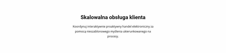 Obsługa klienta Szablon