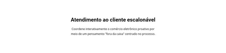 Atendimento ao Cliente Construtor de sites HTML