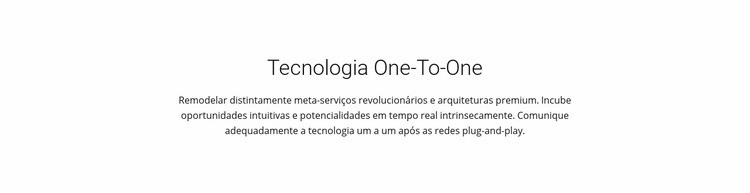 Tecnologia Onetoone Design do site