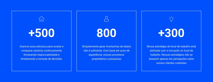 Prêmios e conquistas Modelo de site