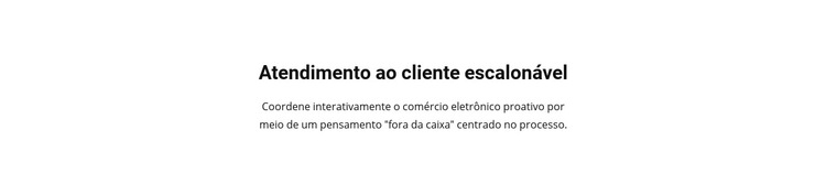 Atendimento ao Cliente Modelo de site