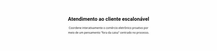 Atendimento ao Cliente Modelo de uma página