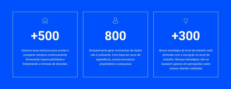 Prêmios e conquistas Landing Page