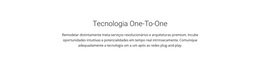 Tecnologia Onetoone - Tema WordPress Premium