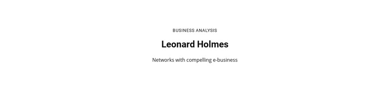 Business Analysis Squarespace Template Alternative