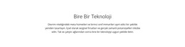Onetoone Teknolojisi - Web Geliştirme Şablonu
