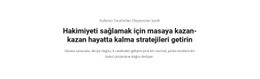 Stratejiler Hakimiyeti - Şablonlar Web Sitesi Tasarımı