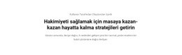 Stratejiler Hakimiyeti Için Web Sitesi Tasarımı