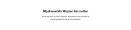 Müşteri Servisi - Duyarlı WordPress Teması