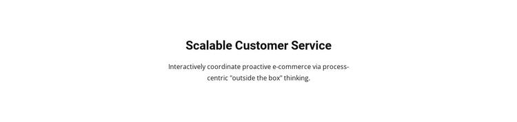Customer Service Web Design