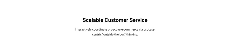 Customer Service Web Page Design