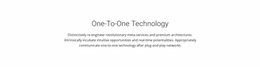 Awesome Website Design For Onetoone Technology