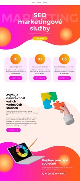 Optimalizace Webových Stránek – Bezplatná HTML Šablona