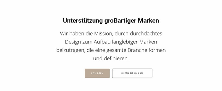 Unterstützung von Top-Marken Landing Page