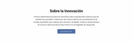 Sobre La Innovación - HTML Website Creator