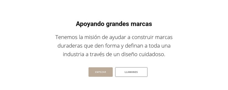 Apoyando a las mejores marcas Plantillas de creación de sitios web