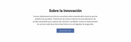 Impresionante Página De Destino Para Sobre La Innovación