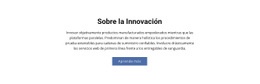 Sobre La Innovación - Plantilla HTML Gratuita