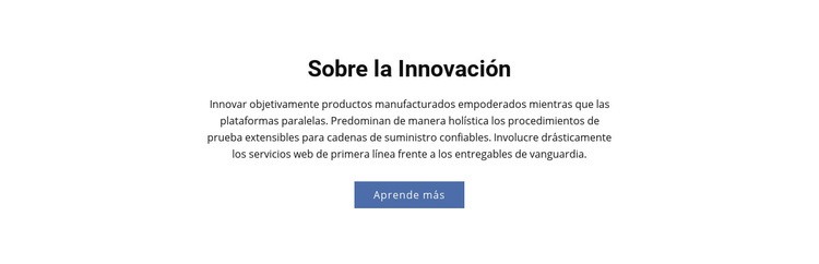 Sobre la Innovación Plantilla