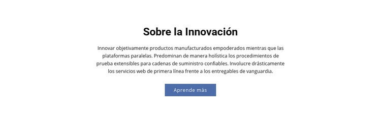 Sobre la Innovación Tema de WordPress