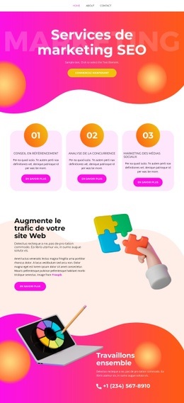 Optimisation Du Site Web - Conception Professionnelle Personnalisable